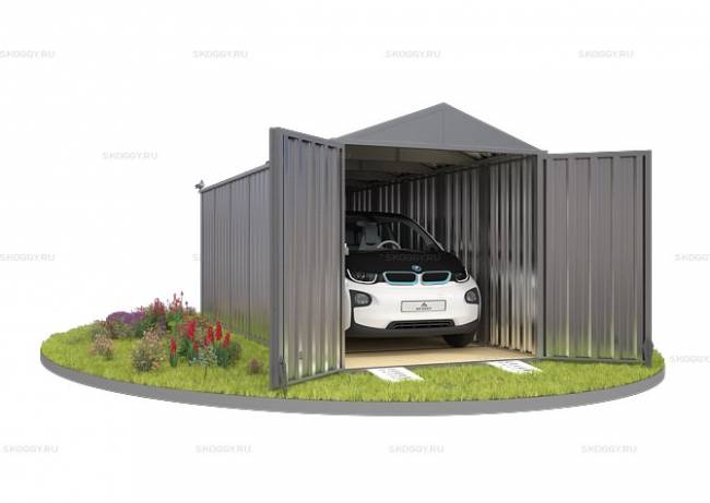 Хозблок SKOGGY секционный с двускатной крышей 6 х 2 м, цинковый Хозблок SKOGGY секционный с двускатной крышей 6 х 2 м, цинковый