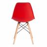 Стул CINDY (EAMES) (mod. 001) дерево бук/металл/сиденье пластик, 51x46x82см, красный/red (Комплект из 4 шт.) красный/red дерево бук/металл/сиденье пластик