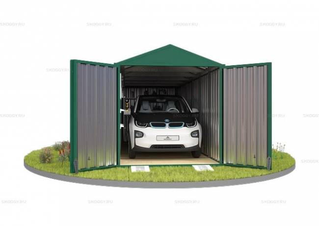 Хозблок SKOGGY секционный с двускатной крышей 6 х 2 м, зелёный мох Хозблок SKOGGY секционный с двускатной крышей 6 х 2 м, зелёный мох