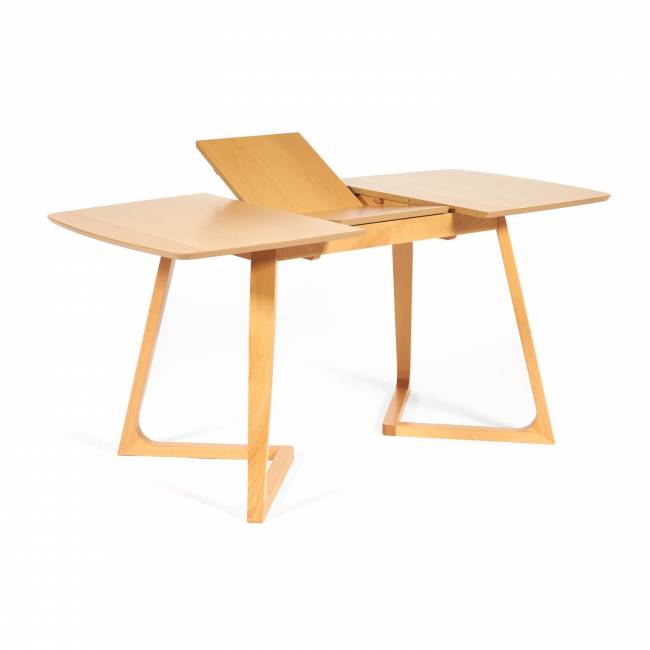 Стол раскладной VAKU (Ваку) основание бук, столешница мдф, 80x120+40x75см, Натуральный Стол раскладной VAKU (Ваку) основание бук, столешница мдф, 80x120+40x75см, Натуральный