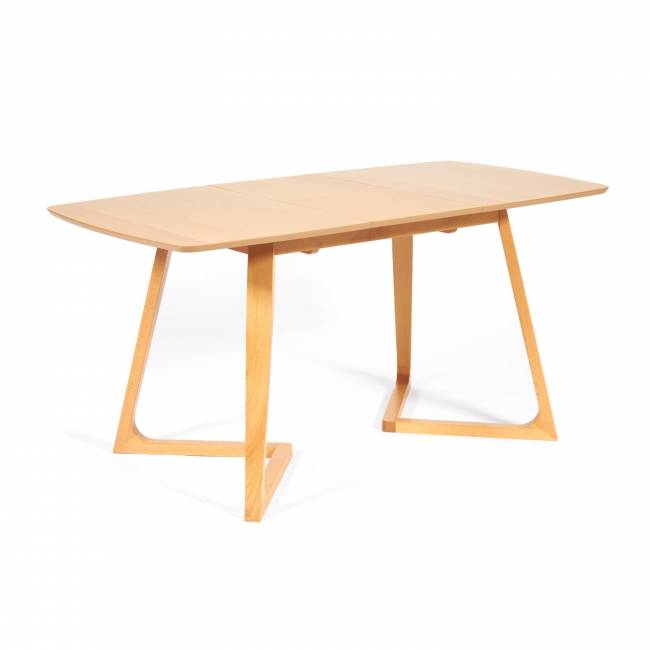 Стол раскладной VAKU (Ваку) основание бук, столешница мдф, 80x120+40x75см, Натуральный Стол раскладной VAKU (Ваку) основание бук, столешница мдф, 80x120+40x75см, Натуральный
