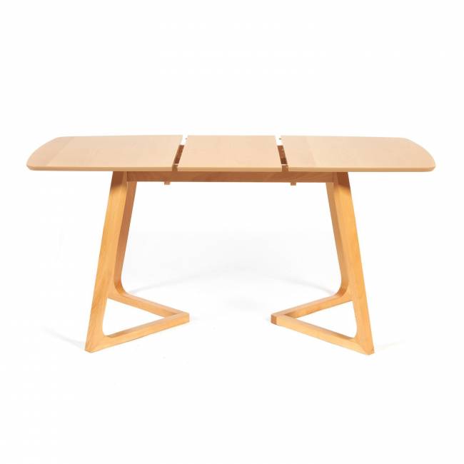 Стол раскладной VAKU (Ваку) основание бук, столешница мдф, 80x120+40x75см, Натуральный Стол раскладной VAKU (Ваку) основание бук, столешница мдф, 80x120+40x75см, Натуральный