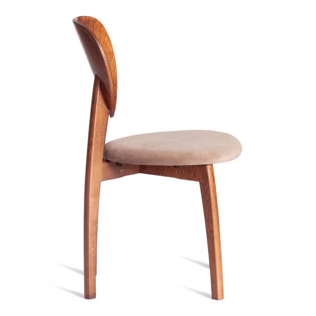 Стул DIAMANTE мягкое сидение / 1 шт. в упаковке бук, 42x42x85см, коричневый, ткань Tenerife Mocco коричневый бук