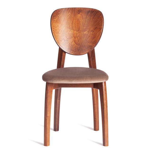 Стул DIAMANTE мягкое сидение / 1 шт. в упаковке бук, 42x42x85см, коричневый, ткань Tenerife Mocco коричневый бук