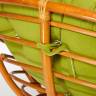 Кресло-качалка PAPASAN/ПАПАСАН w 23/01 B /с подушкой/ 115х78х104 см, Cognac (коньяк), флок Олива, 23 Cognac (коньяк)