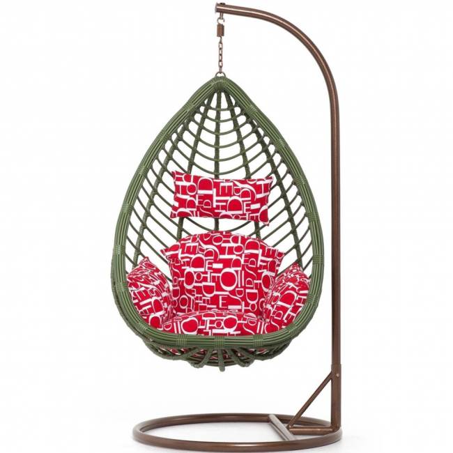 Подвесное кресло из искусственного ротанга Vinotti 44-004-06 Подвесное кресло из искусственного ротанга Vinotti 44-004-06