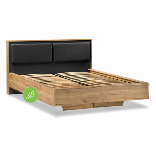 Кровать Клауд 160х200 парящая дуб крафт золотой / антрацит