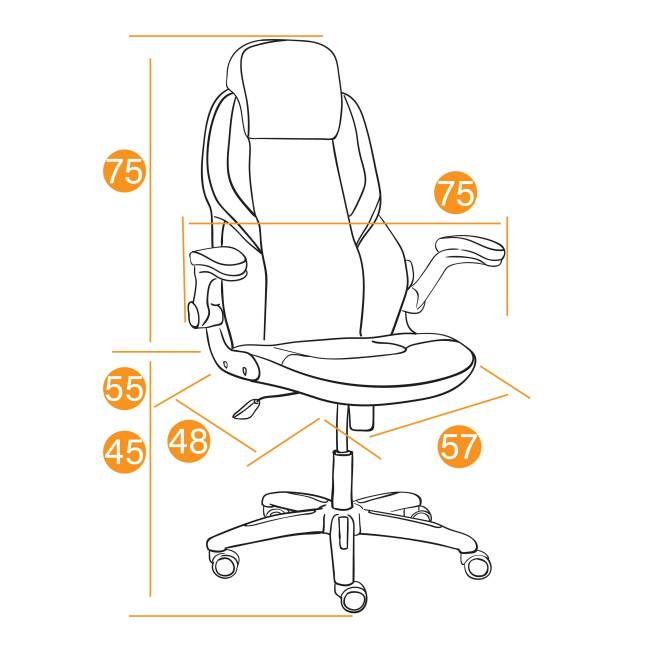 Кресло BAZUKA флок , коричневый, 6 Кресло BAZUKA флок , коричневый, 6