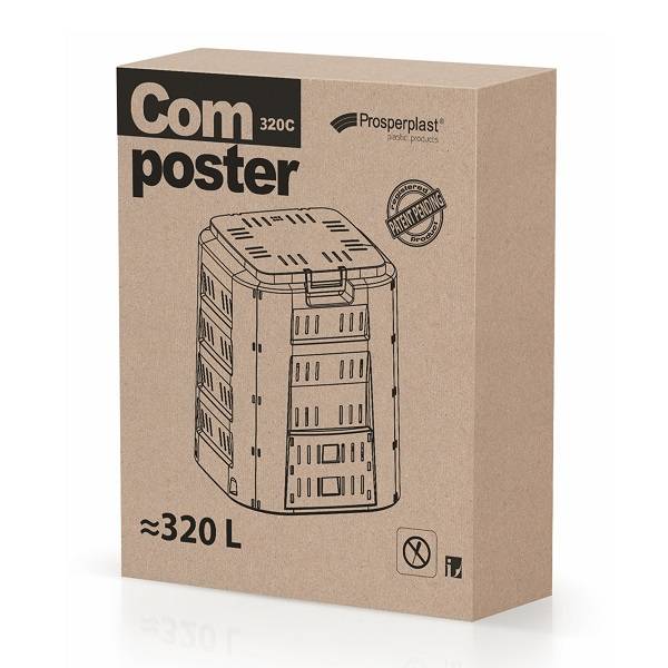 Компостер Prosperplast Compogreen 320 л черный Компостер Prosperplast Compogreen 320 л черный