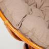 Кресло-качалка PAPASAN/ПАПАСАН w 23/01 B /с подушкой/ 115х78х104 см, Cognac (коньяк), экошерсть Коричневый, 1811-5 Cognac (коньяк)