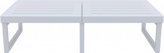 Комплект пластиковой мебели Mykonos XL серебристый, бежевый Комплект пластиковой мебели Mykonos XL серебристый, бежевый