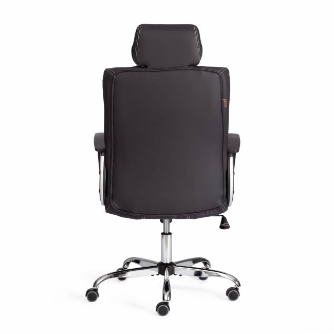 Кресло OXFORD хром кож/зам, черный, 36-6 черный кож/зам