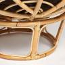 Кресло PAPASAN ECO/ПАПАСАН ЭКО P115-1/SP STD /c подушкой, ремешками/ диаметр подушки 125 см, 115x101x92 см, Natural (натуральный), ткань Коричневый, 3М7-147 Natural (натуральный)