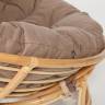 Кресло PAPASAN ECO/ПАПАСАН ЭКО P115-1/SP STD /c подушкой, ремешками/ Natural (натуральный), экошерсть Коричневый, 1811-5 Natural (натуральный)