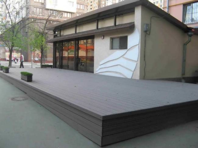 Террасная доска ECODECK (ЭКОДЕК) шовная, 23,5*165*4000 мм, венге Террасная доска ECODECK (ЭКОДЕК) шовная, 23,5*165*4000 мм, венге