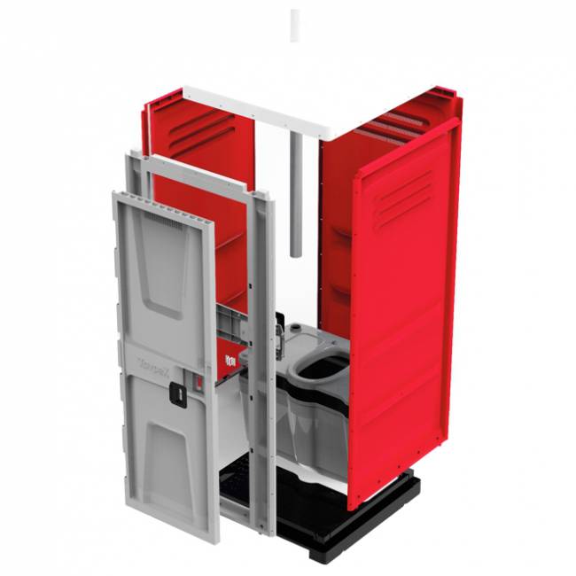 Туалетная кабина TOYPEK CityComfort, красный (собранная) Туалетная кабина TOYPEK CityComfort, красный (собранная)