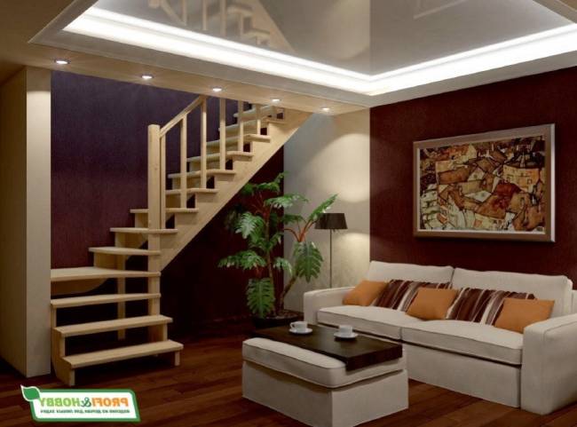 Деревянная лестница К-031м/1