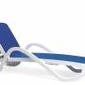 Лежак пластиковый ALFA Blu белый