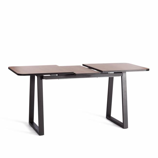 Стол MALTIDO ЛДСП/HPL/металл, 130 х 75+30 х 75 см, Дуб Вотан/чёрный Дуб Вотан/чёрный ЛДСП/HPL/металл