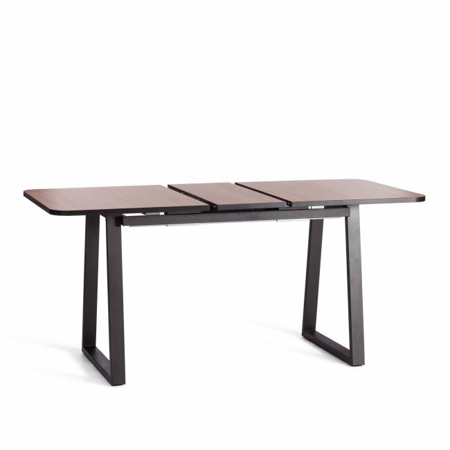 Стол MALTIDO ЛДСП/HPL/металл, 130 х 75+30 х 75 см, Дуб Вотан/чёрный Дуб Вотан/чёрный ЛДСП/HPL/металл