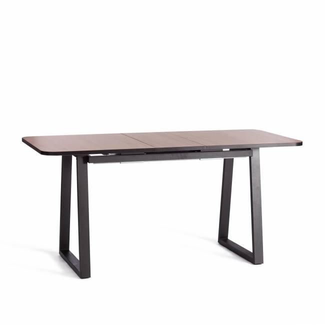 Стол MALTIDO ЛДСП/HPL/металл, 130 х 75+30 х 75 см, Дуб Вотан/чёрный Дуб Вотан/чёрный ЛДСП/HPL/металл