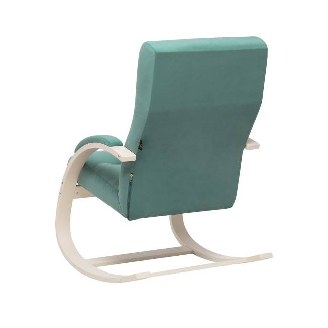 Кресло-качалка Leset Милано Слоновая кость V43 зелёный