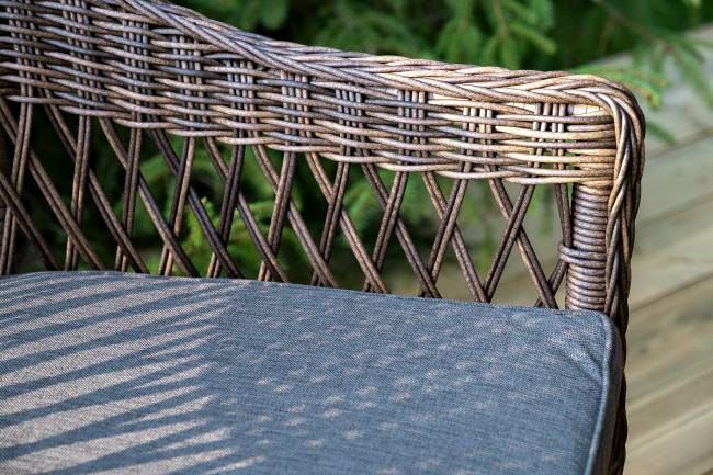 "Сицилия" обеденная группа плетеная, цвет коричневый "Сицилия" обеденная группа плетеная, цвет коричневый