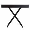 Стол-трансформер Лерон белый/черный