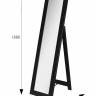 Зеркало напольное BeautyStyle 8 черный 138 см х 35 см