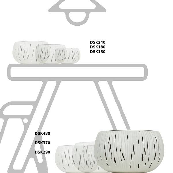 Кашпо для цветов SANDY BOWL DSK480-S449 белый 2 предмета л Кашпо для цветов SANDY BOWL DSK480-S449 белый 2 предмета л