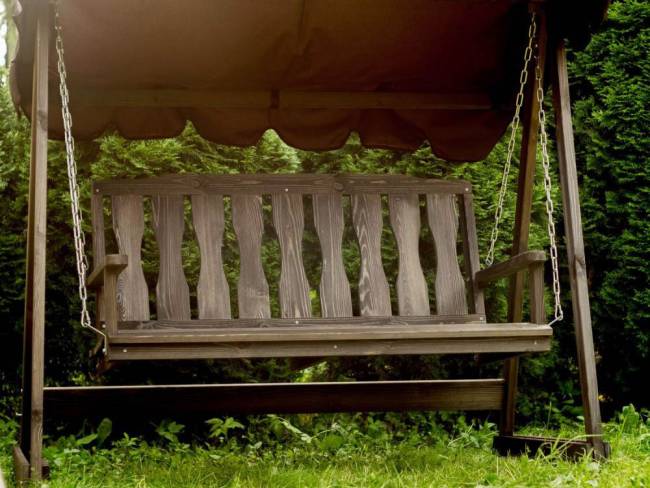 Качели из дерева "Floretti" Cappuccino 2-х местные Качели из дерева "Floretti" Cappuccino 2-х местные