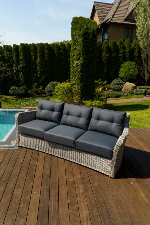 Диван 3-х местный "Венеция", серый Диван 3-х местный "Венеция", серый