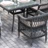 "Амароне" обеденная группа из искусственного ротанга на 6 персон, цвет графит "Амароне" обеденная группа из искусственного ротанга на 6 персон, цвет графит
