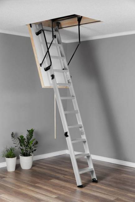 Алюминиевая чердачная лестница Alu-Profi Lite