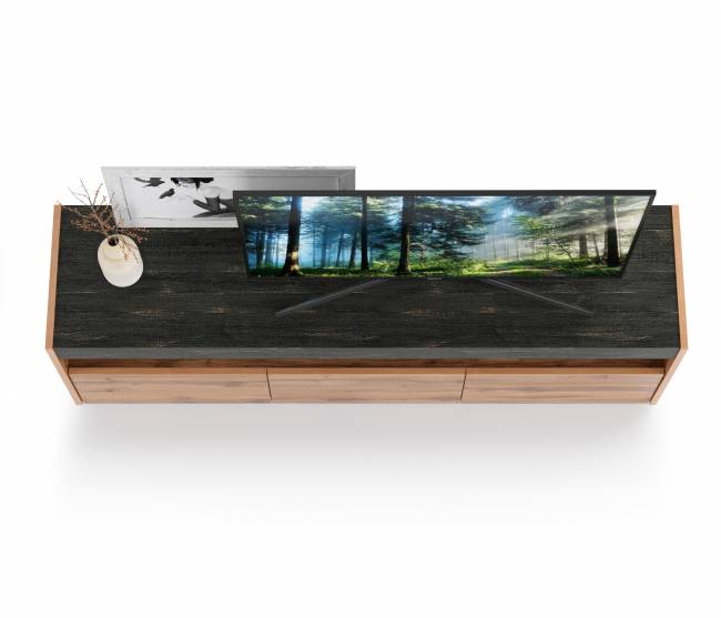 Тумба под ТВ 13.272 цвет дуб вотан/интра Тумба под ТВ 13.272 цвет дуб вотан/интра