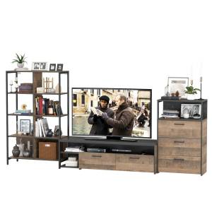 Стенка в гостиную Трувор № 86 цвет дуб гранж песочный/интра