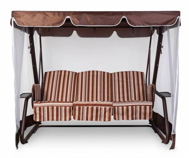 Тент-крыша + москитная сетка Элит Люкс/Оазис 210х125х185, шоколад