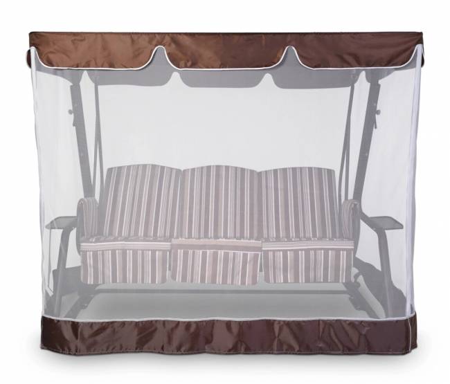 Тент-крыша + москитная сетка Элит Люкс/Оазис 210х125х185, шоколад