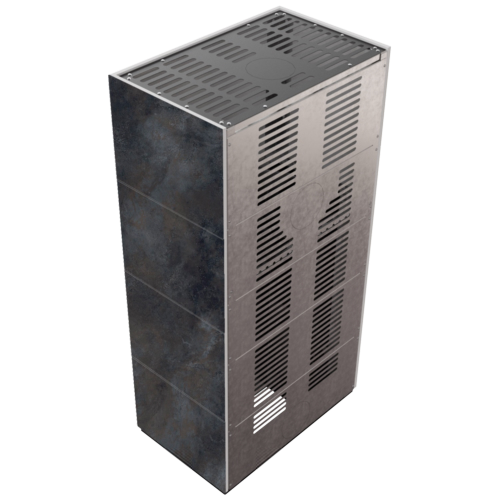 Каминокомплект Kratki PRO FLOKI OSSIDO NERO