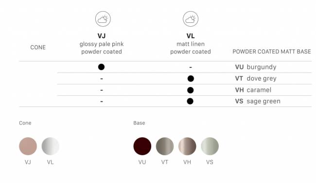 Ваза для цветов Mimosa лен, зеленый шалфей Ø245х250 мм