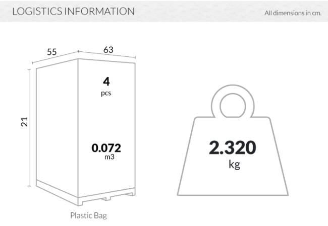 Подушка на сиденье для кресла Artemis XL светло-серый 630х550х150 мм