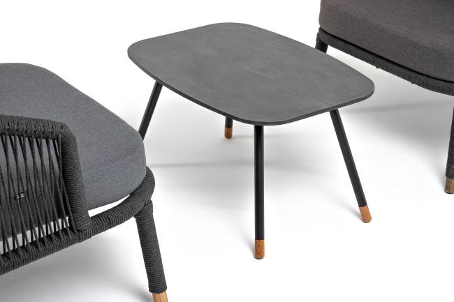 "Верона" лаунж-зона 5-местная плетеная из роупа (веревки), каркас алюминиевый темно-серый, роуп темно-серый "Верона" лаунж-зона 5-местная плетеная из роупа (веревки), каркас алюминиевый темно-серый, роуп темно-серый