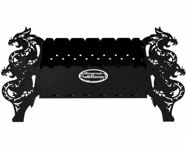 Мангал разборный "Четыре Дракона", сталь AISI304, 3мм Мангал разборный "Четыре Дракона", сталь AISI304, 3мм