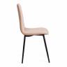 Стул Arc/Арк (1шт.в упаковке) велюр/металл, 46х52х88см, бежевый/черный бежевый Велюр/металл