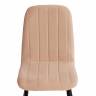 Стул Arc/Арк (1шт.в упаковке) велюр/металл, 46х52х88см, бежевый/черный бежевый Велюр/металл