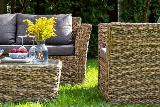 "Капучино" диван из искусственного ротанга (гиацинт) двухместный, цвет соломенный "Капучино" диван из искусственного ротанга (гиацинт) двухместный, цвет соломенный