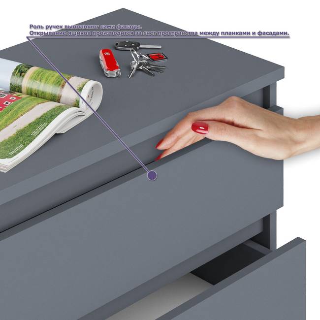 Тумба Мори МТВ1204.1 и стол компьютерный угловой МС-16 левый цвет графит