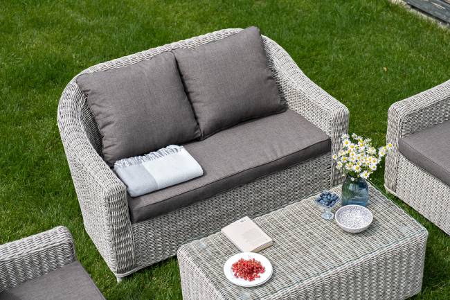 "Кон Панна" лаунж-зона из искусственного ротанга, цвет бежевый