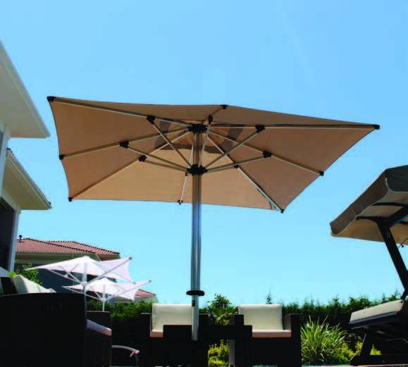 Зонт профессиональный 4х4 м Lux Telescopic Manuel 4000х4000 мм