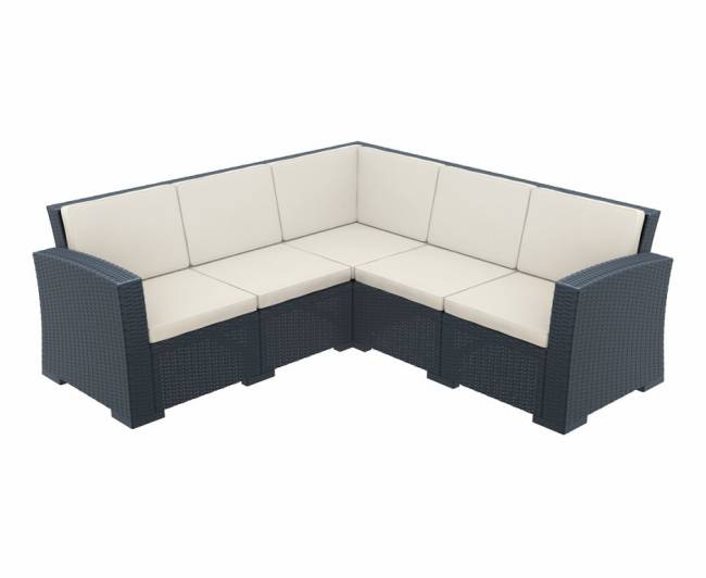 Угловая подушка Monaco Corner Cushion бежевый 600х600х70 мм Угловая подушка Monaco Corner Cushion бежевый 600х600х70 мм